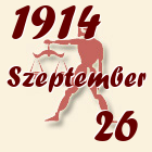 Mérleg, 1914. Szeptember 26