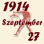 Mérleg, 1914. Szeptember 27
