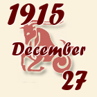Bak, 1915. December 27