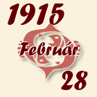 Halak, 1915. Február 28