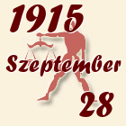 Mérleg, 1915. Szeptember 28