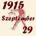 Mérleg, 1915. Szeptember 29