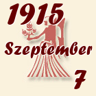 Szűz, 1915. Szeptember 7