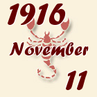 Skorpió, 1916. November 11