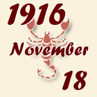 Skorpió, 1916. November 18