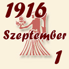 Szűz, 1916. Szeptember 1