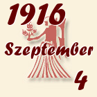 Szűz, 1916. Szeptember 4