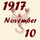 Skorpió, 1917. November 10