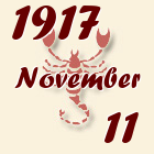 Skorpió, 1917. November 11