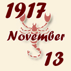 Skorpió, 1917. November 13