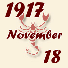 Skorpió, 1917. November 18