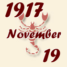 Skorpió, 1917. November 19