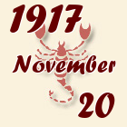 Skorpió, 1917. November 20