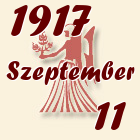 Szűz, 1917. Szeptember 11