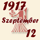 Szűz, 1917. Szeptember 12