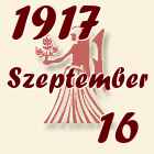 Szűz, 1917. Szeptember 16