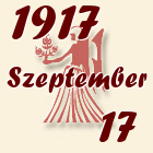 Szűz, 1917. Szeptember 17