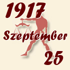 Mérleg, 1917. Szeptember 25
