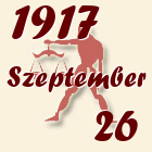 Mérleg, 1917. Szeptember 26
