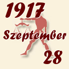 Mérleg, 1917. Szeptember 28