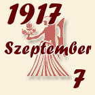 Szűz, 1917. Szeptember 7