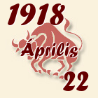 Bika, 1918. Április 22