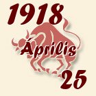 Bika, 1918. Április 25