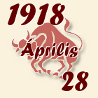 Bika, 1918. Április 28