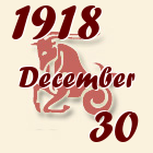 Bak, 1918. December 30