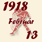 Vízöntő, 1918. Február 13