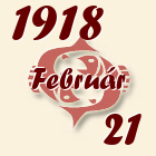 Halak, 1918. Február 21