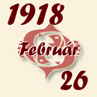 Halak, 1918. Február 26