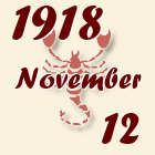 Skorpió, 1918. November 12