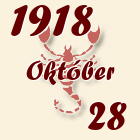 Skorpió, 1918. Október 28