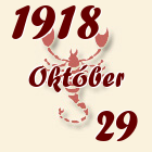 Skorpió, 1918. Október 29