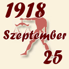 Mérleg, 1918. Szeptember 25