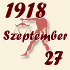 Mérleg, 1918. Szeptember 27