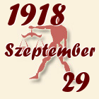 Mérleg, 1918. Szeptember 29