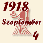 Szűz, 1918. Szeptember 4