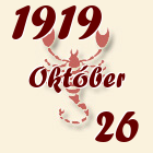 Skorpió, 1919. Október 26
