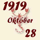 Skorpió, 1919. Október 28