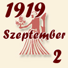 Szűz, 1919. Szeptember 2