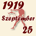 Mérleg, 1919. Szeptember 25