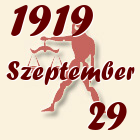 Mérleg, 1919. Szeptember 29