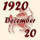Nyilas, 1920. December 20