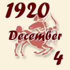 Nyilas, 1920. December 4