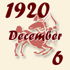 Nyilas, 1920. December 6