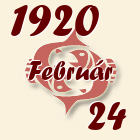 Halak, 1920. Február 24