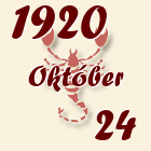 Skorpió, 1920. Október 24