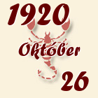 Skorpió, 1920. Október 26